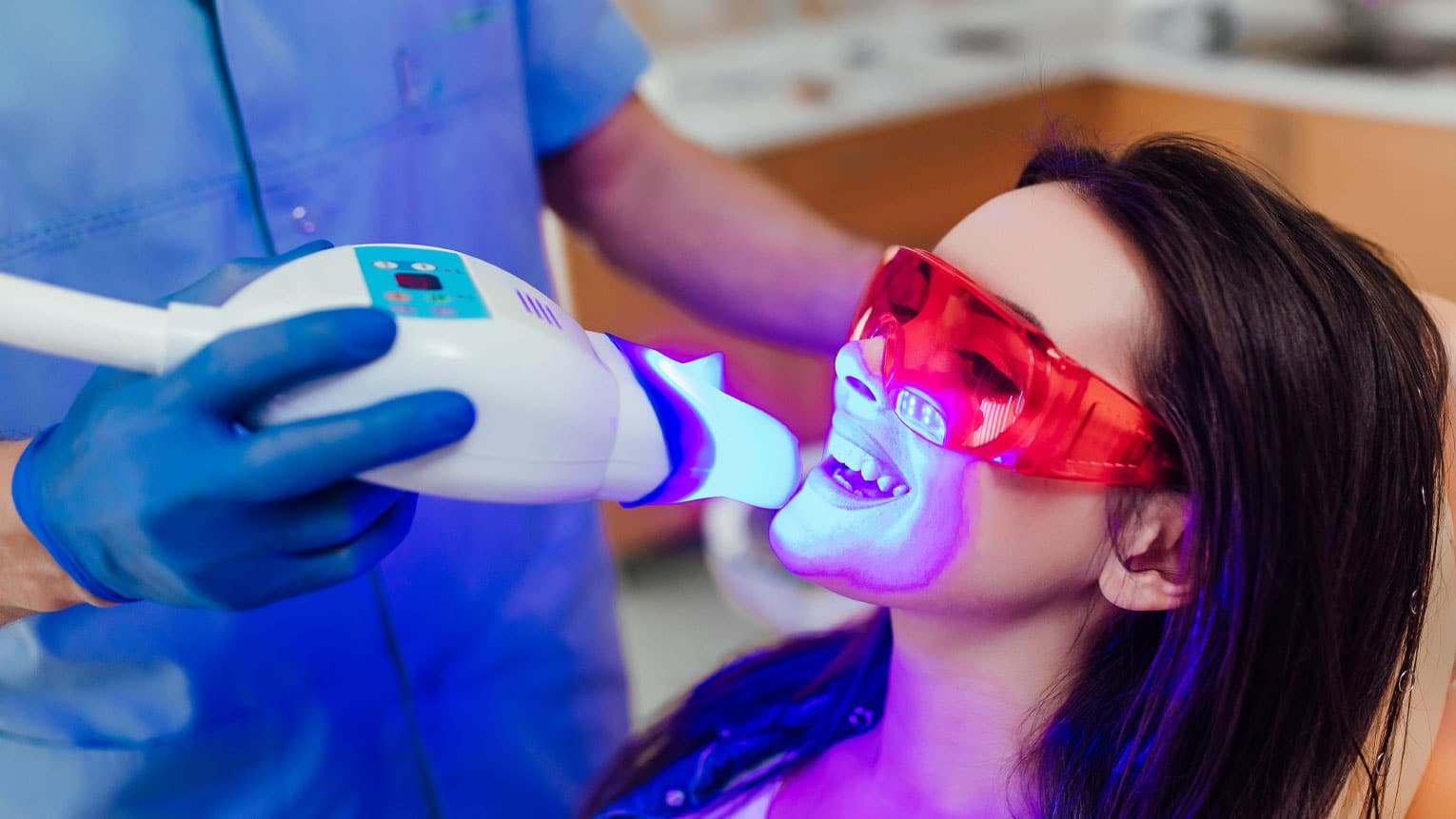 In-Office Teeth Whitening at A Dent Clinic
